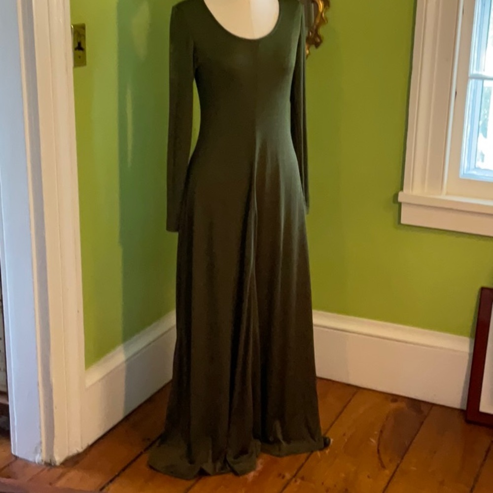 Vintage 70s Joy Stevens slinky maxi dress
